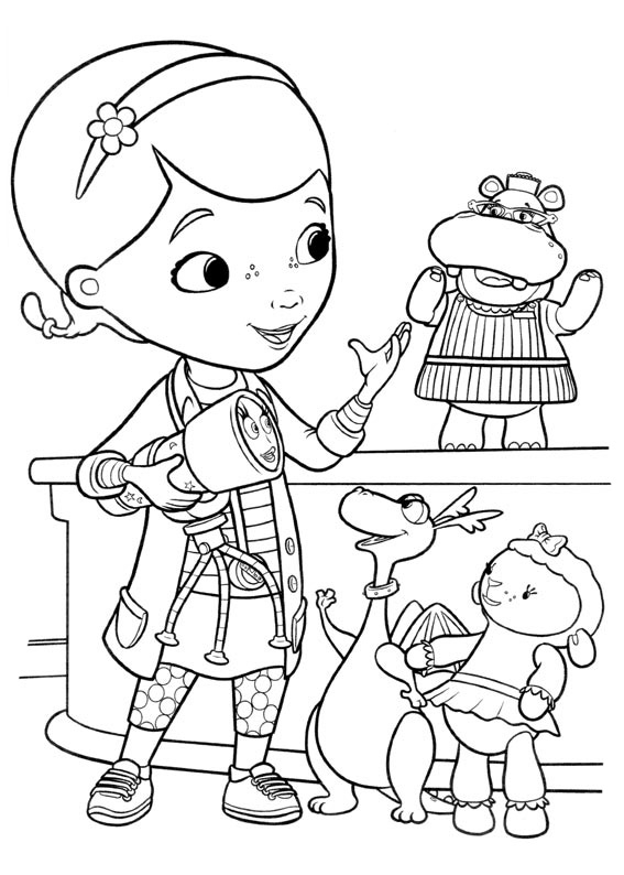 Coloring Pages Doc Mcstuffins