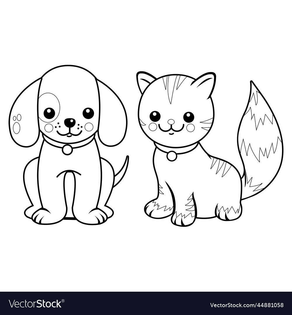 Dog And Cat Coloring Page Free Printable Coloring Pages 51 OFF