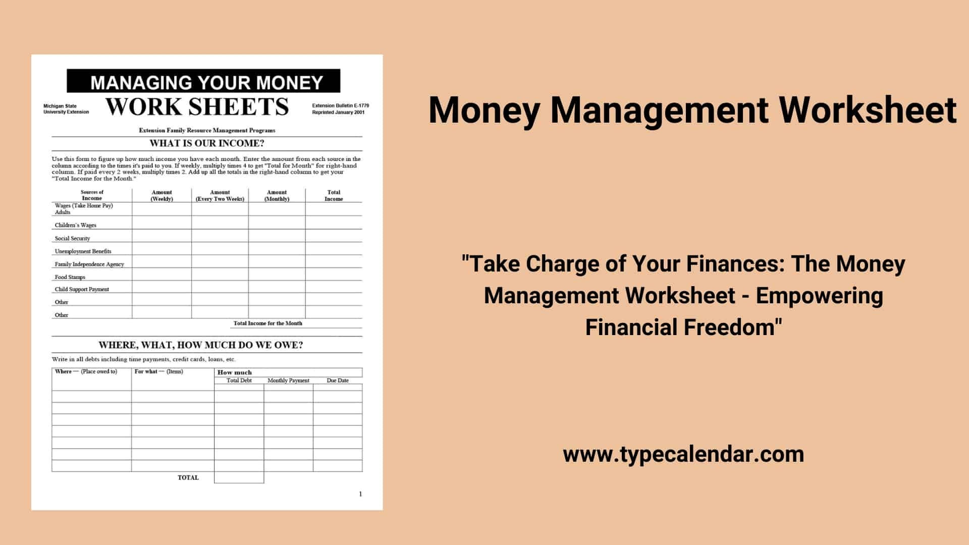 Download Free Personal Finance Worksheets Here Worksheets Library