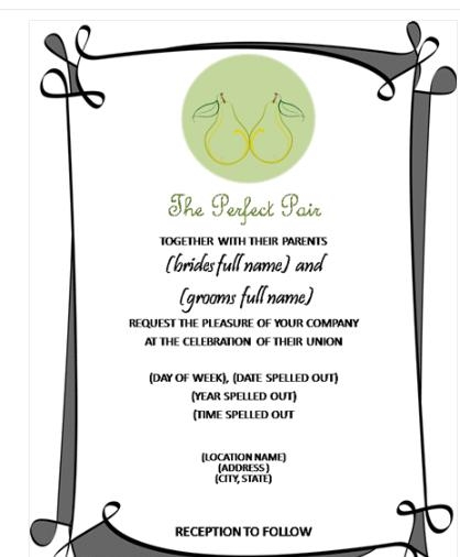 Download Free Software Free Wedding Invitation Templates Ms Word 