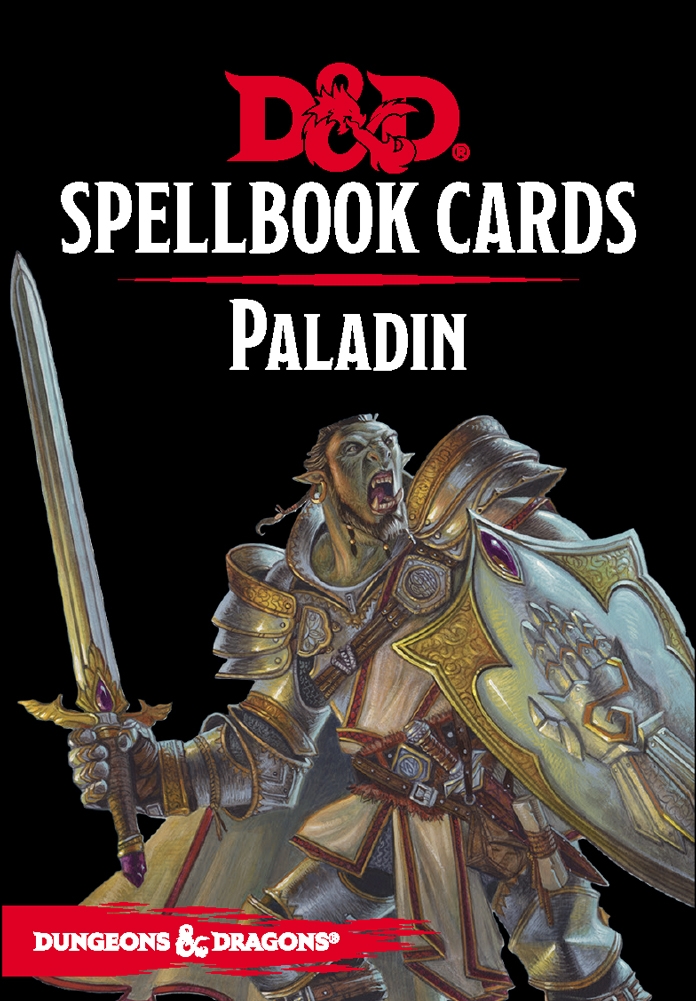 Dungeons Dragons 5E Paladin Spellbook Cards The Book And Board