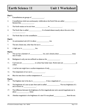 Earth Science Worksheets PDF Form Fill Out And Sign Printable 