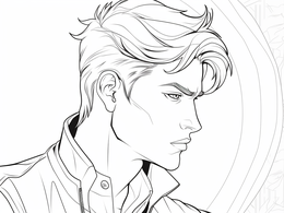 Easy Masculine Coloring Page Coloring Page