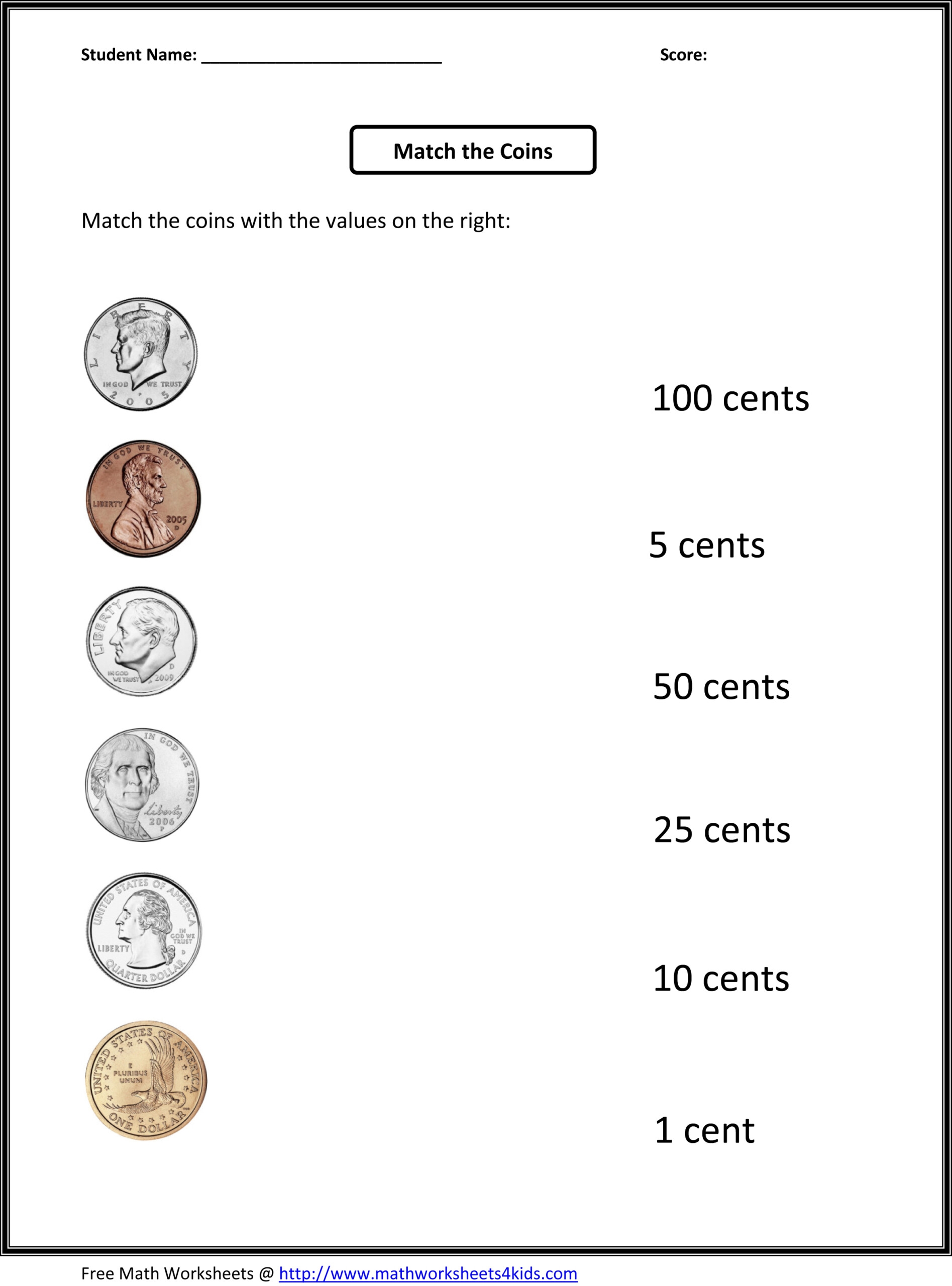 Easy Money Skills Worksheets SkillsWorksheets