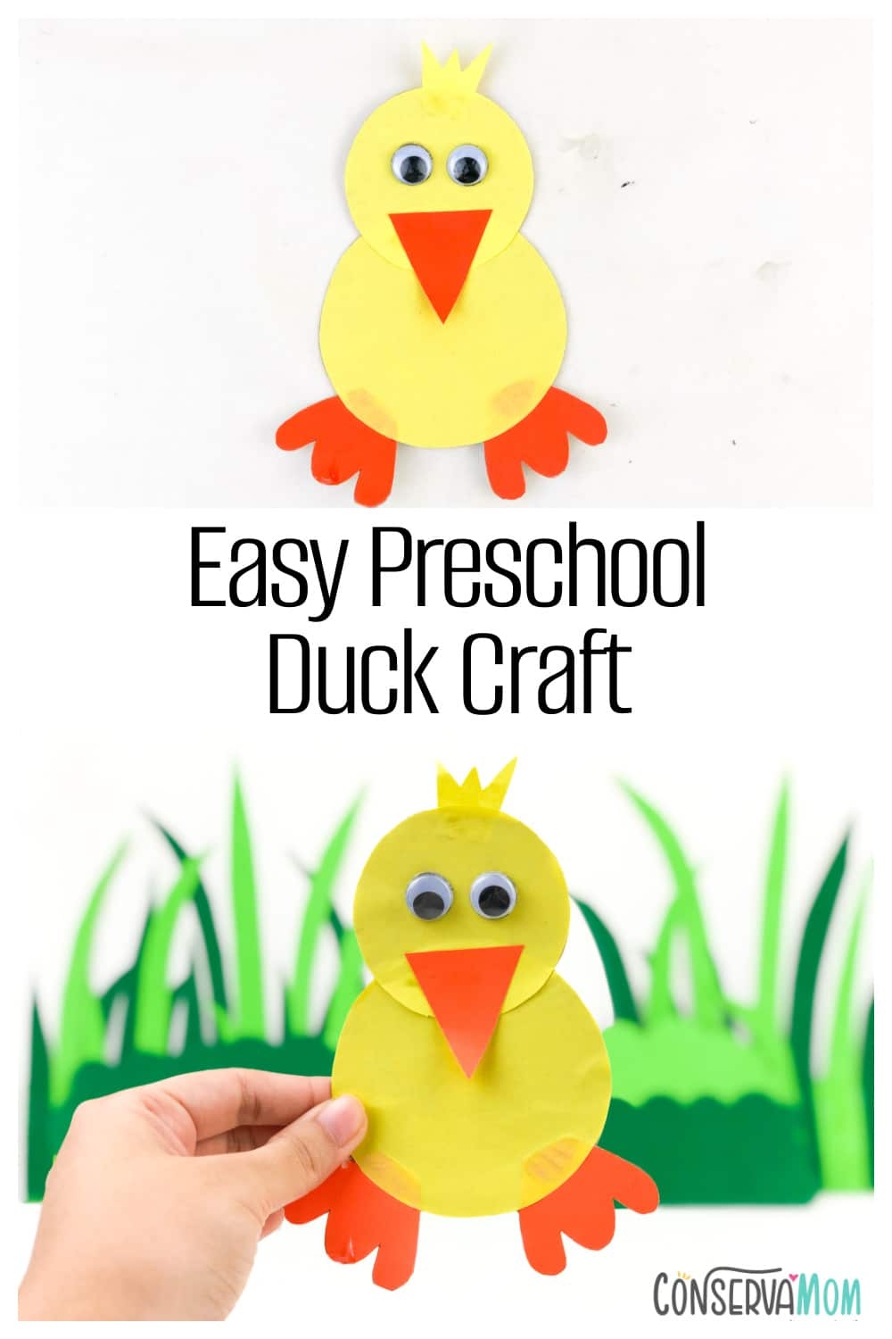 Easy Preschool Duck Craft ConservaMom