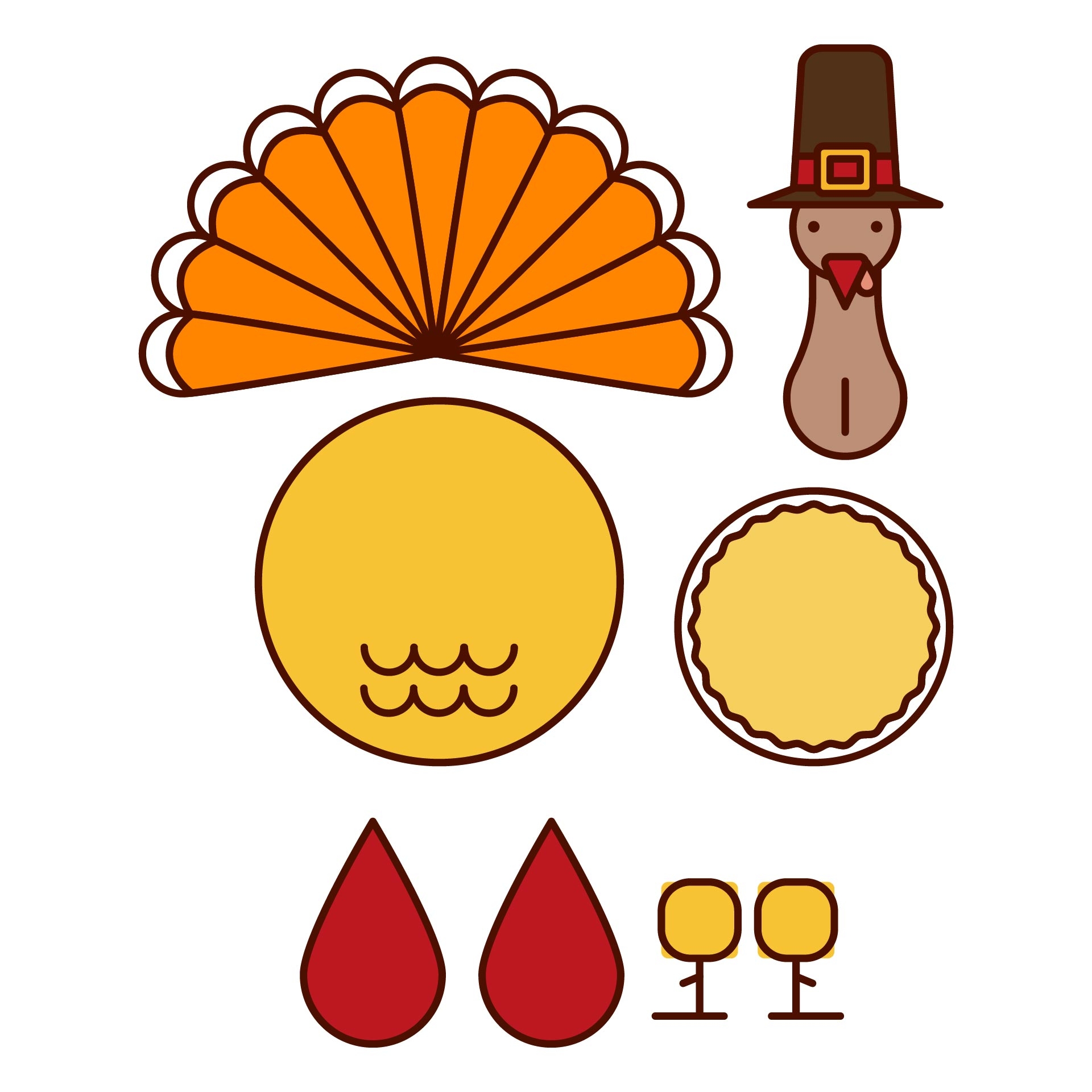 thanksgiving crafts for kids printable pdf