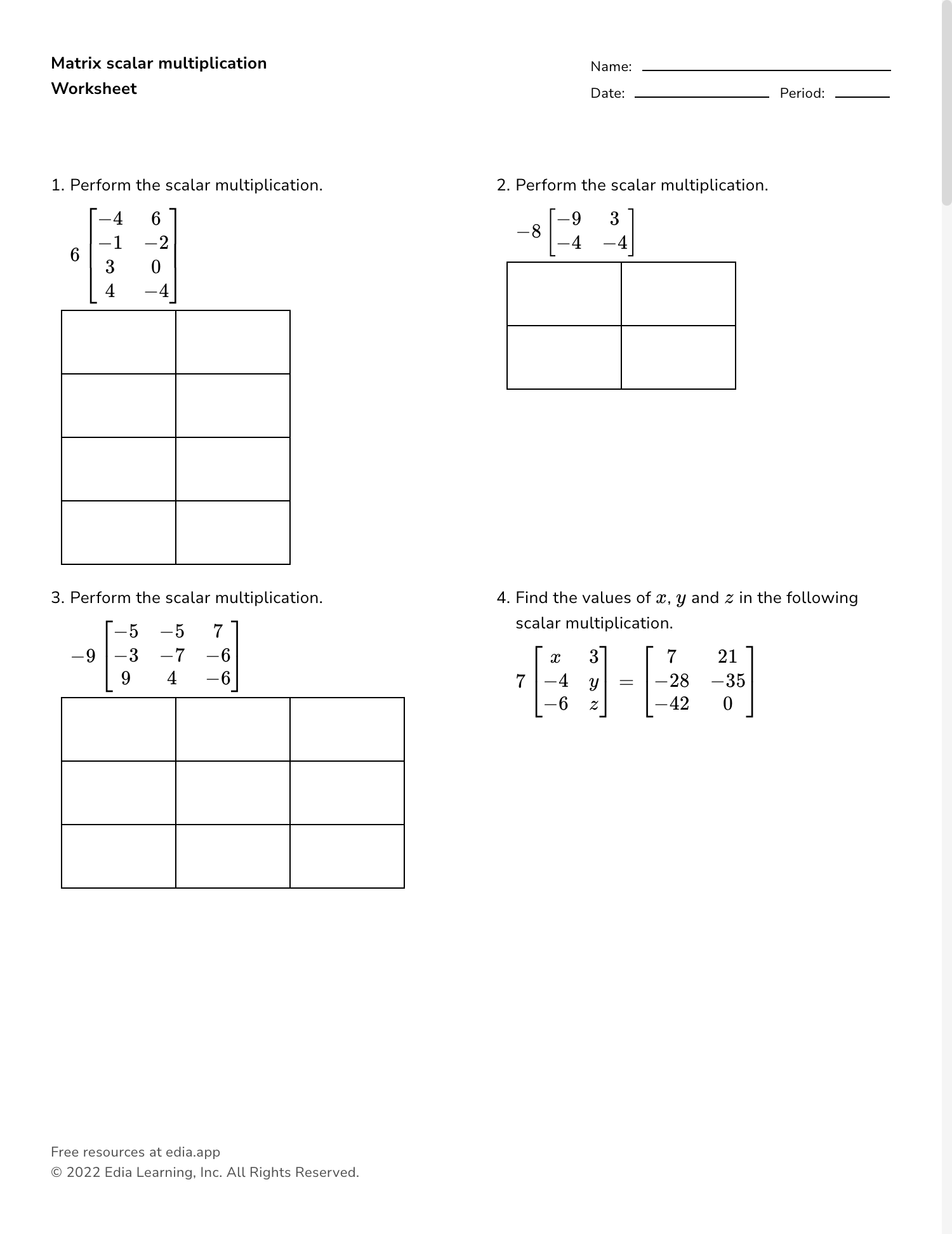 Edia Free Math Homework In Minutes Worksheets Library