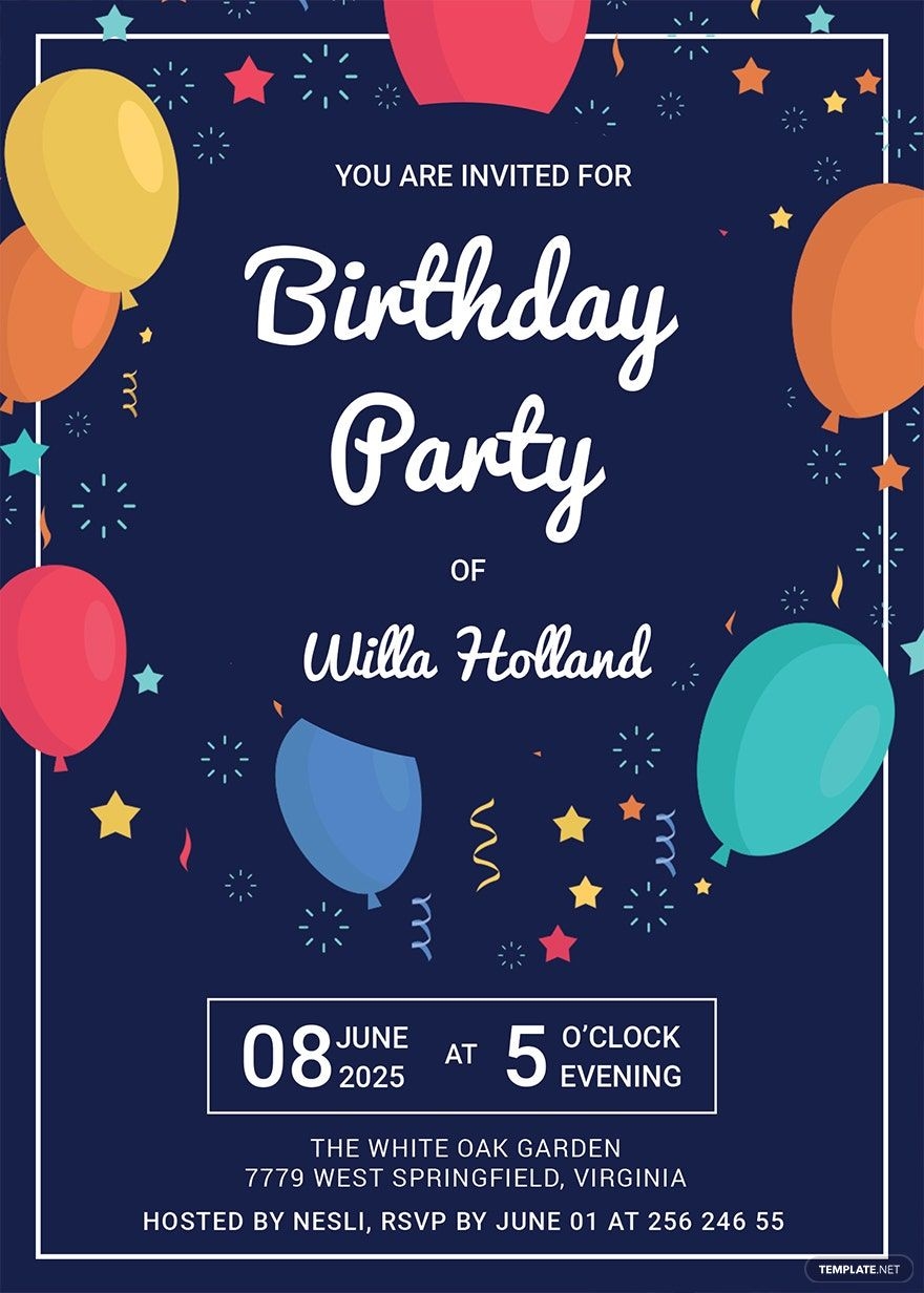 online party invitations free templates