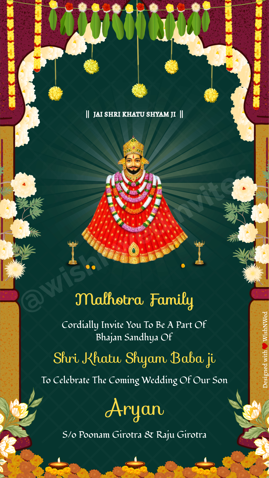 kirtan invitation template