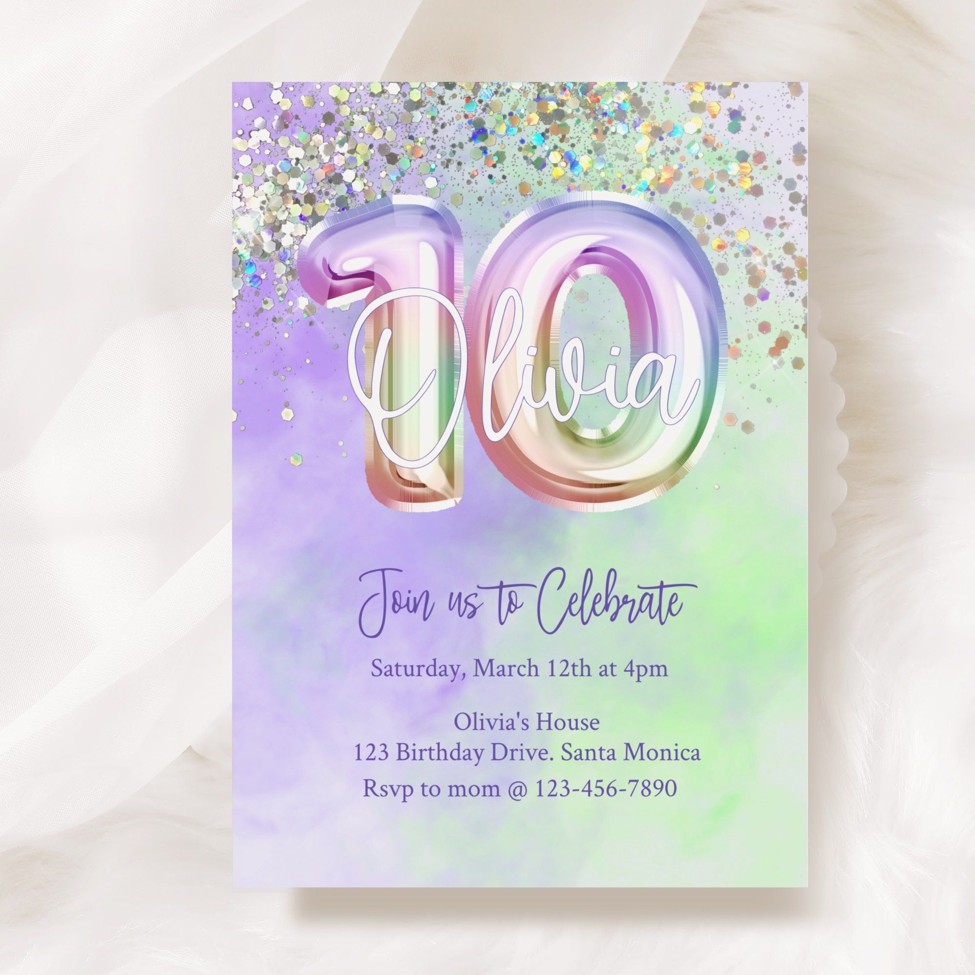 10th birthday invitation cards free printables