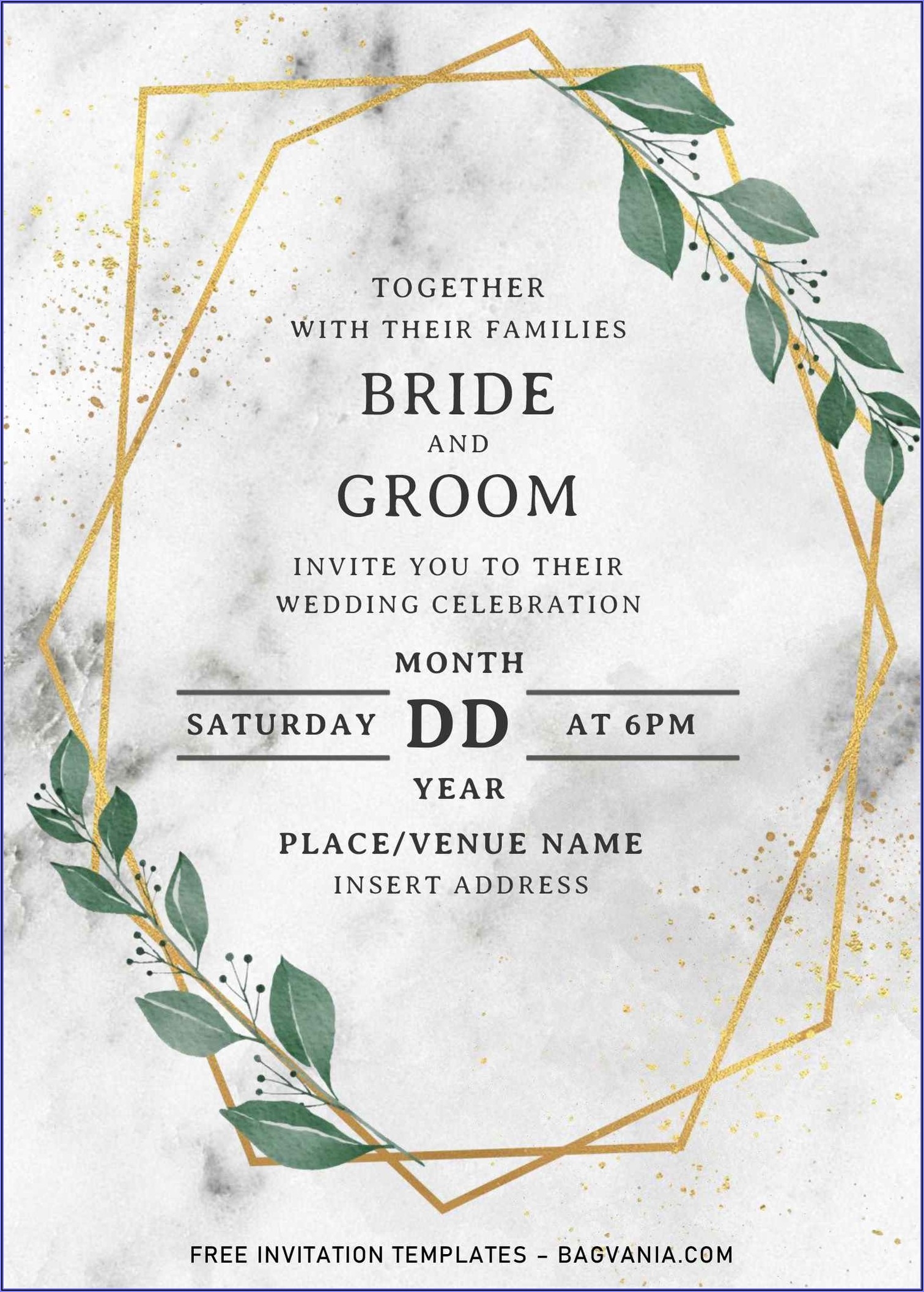 Editable Wedding Invitation Templates India Invitations Resume 