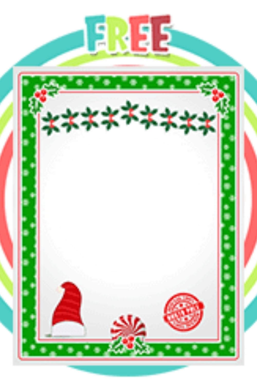 elf letter template free printable