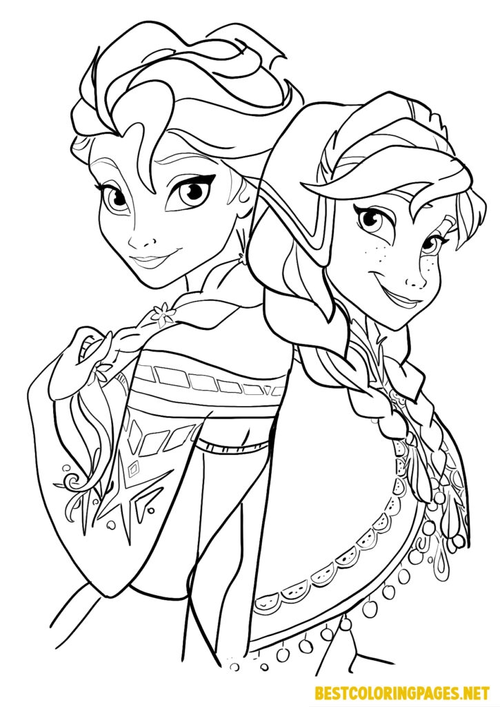 Coloring Pages Anna Frozen