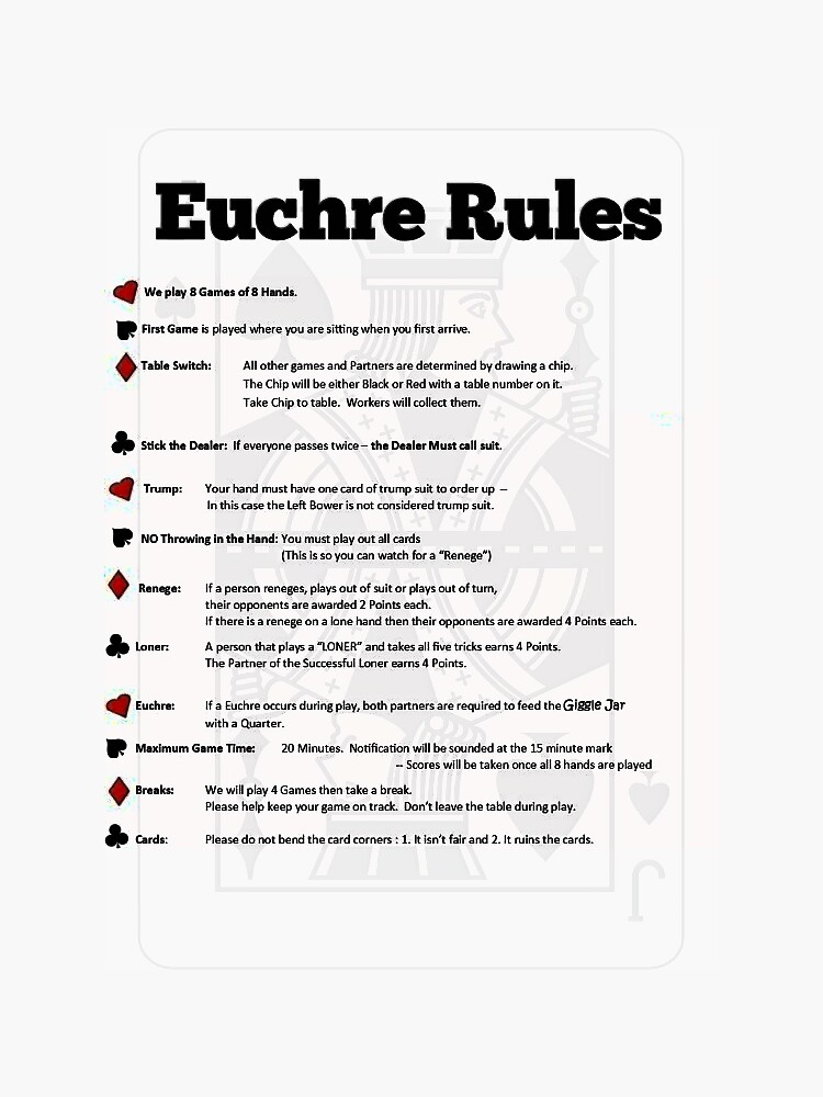 1500 card game rules printable