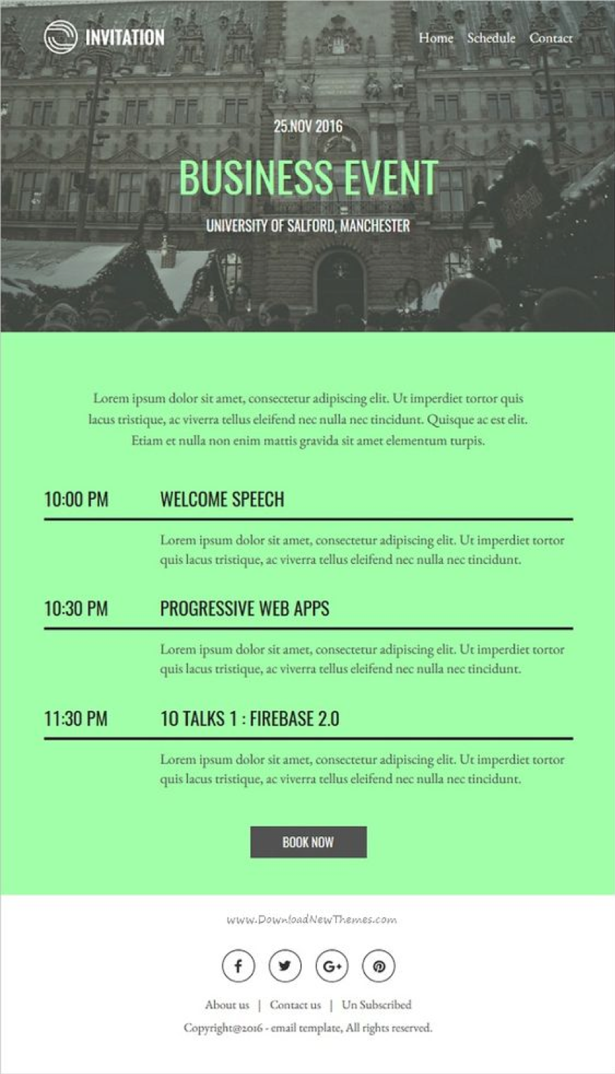 Event Mailer Template