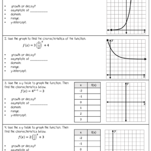 Exponential Functions Notes And Worksheets Lindsay Bowden 