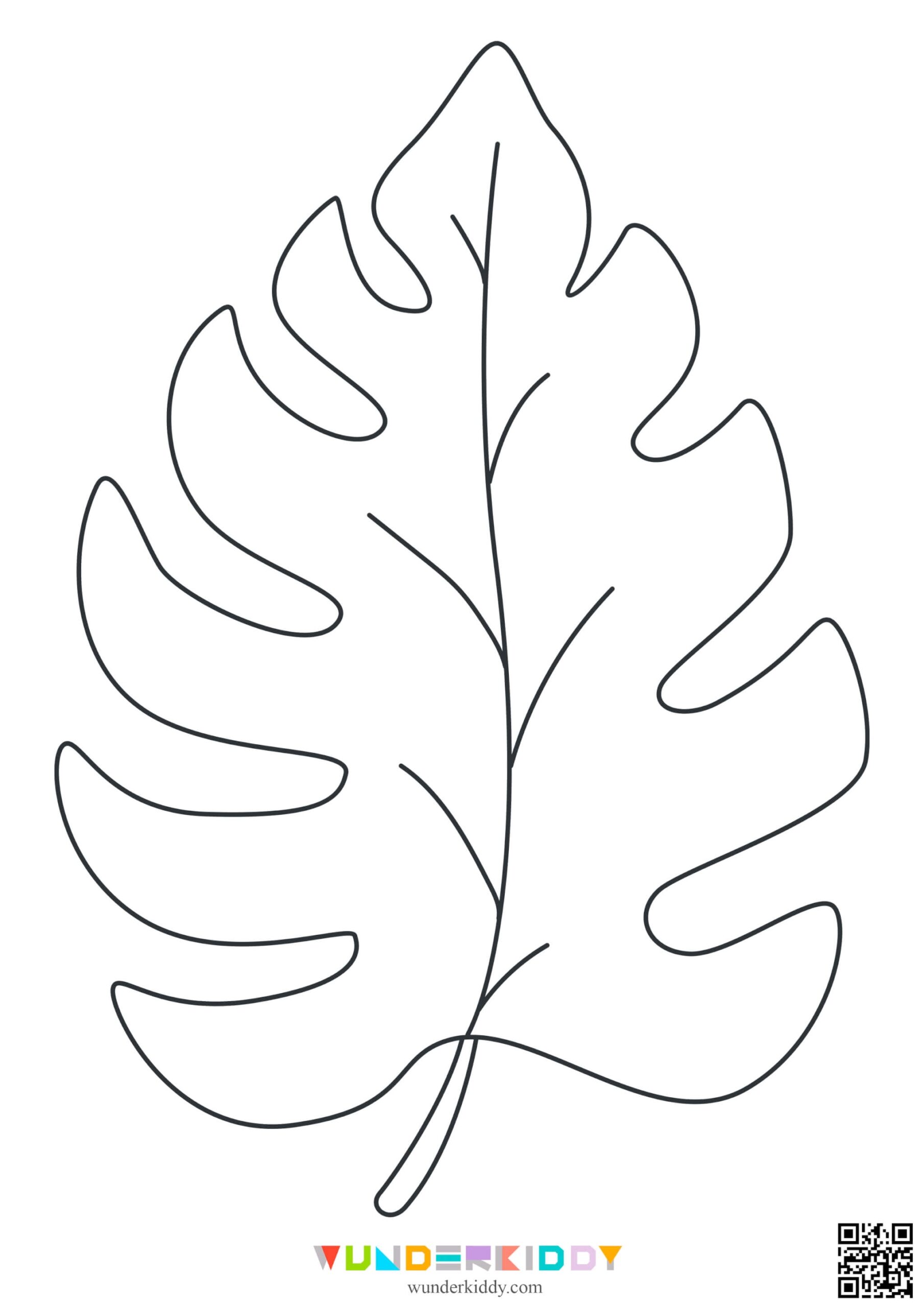 fall leaves template free printable