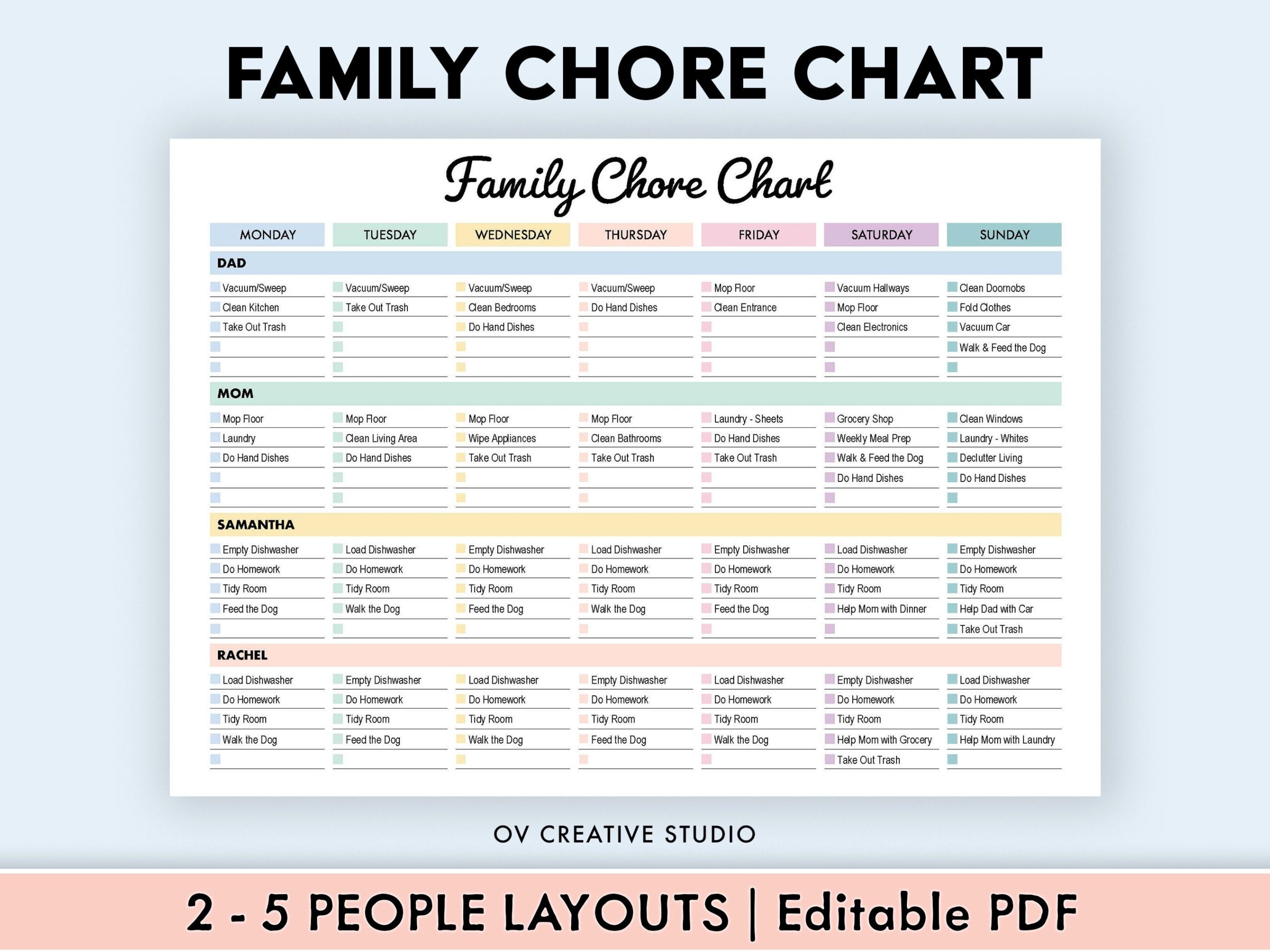 100+ printable chore cards tamm norman