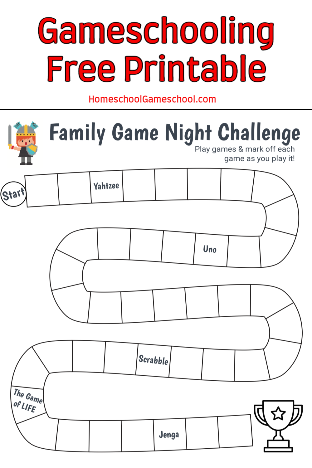 Family Game Night Challenge For Kids