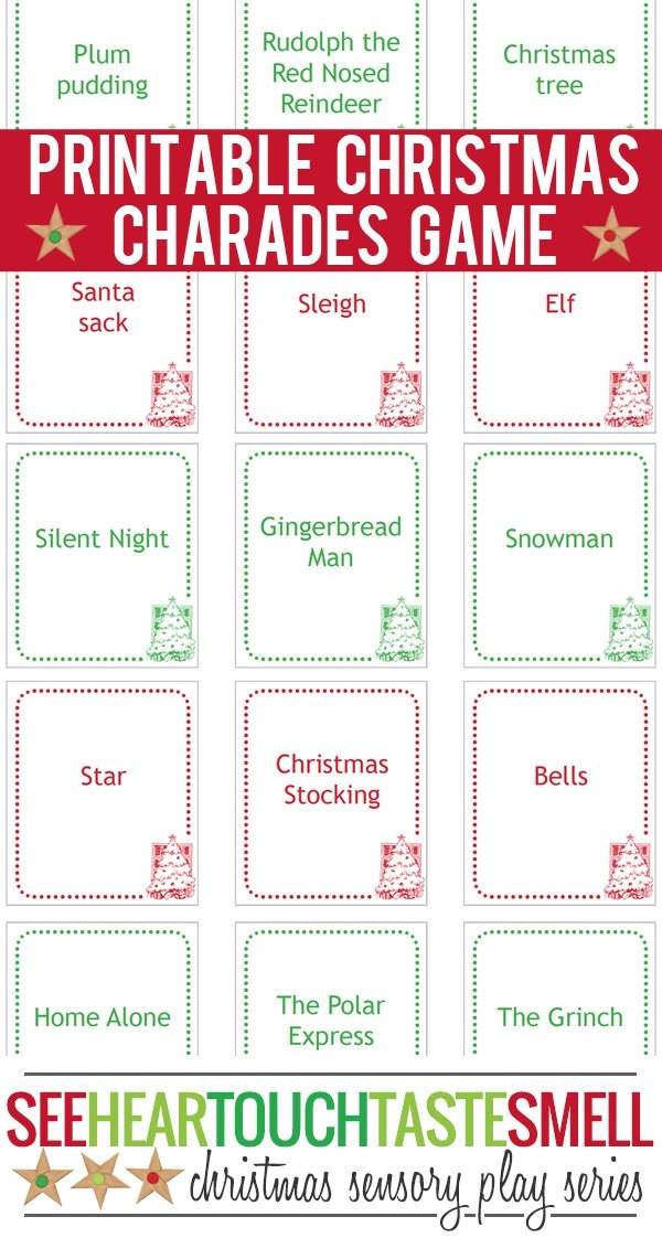 fun christmas games for family printable