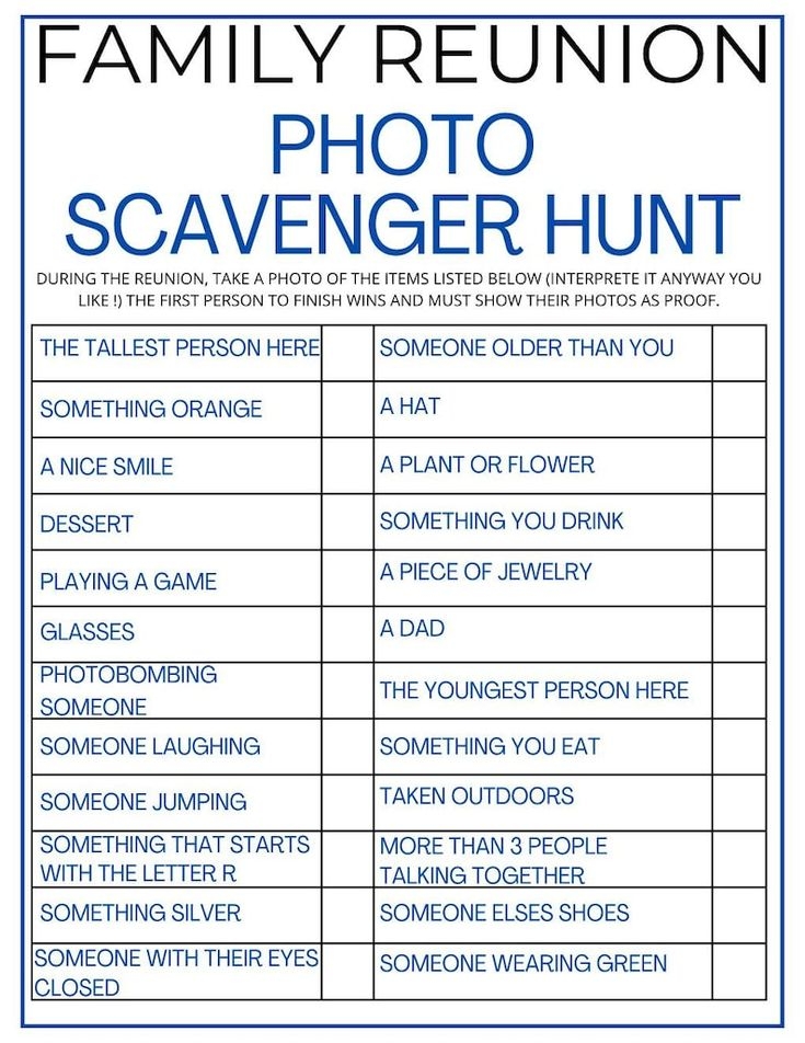 Family Reunion Activity Pack Family Activity Reunion Games Reunion 