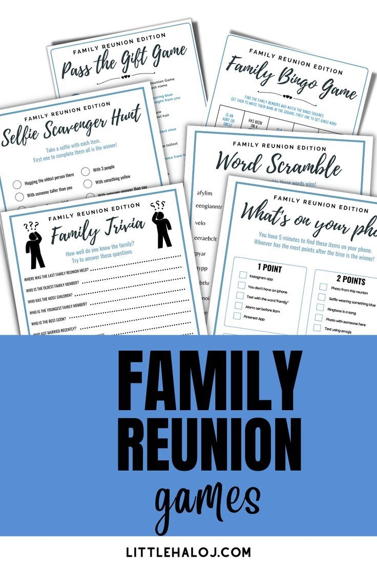 Family Reunion Games Bundle 10 Family Party Games Family Games Family 