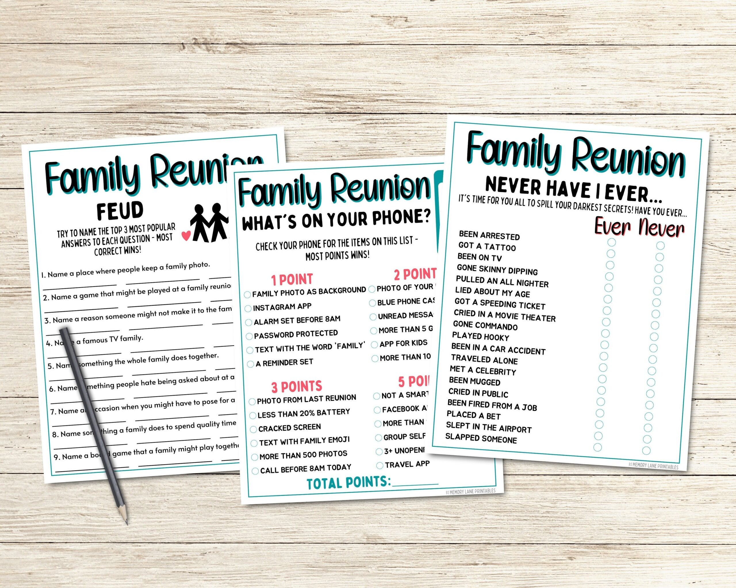 Family Reunion Games Bundle 10 Family Party Games Family Games Family