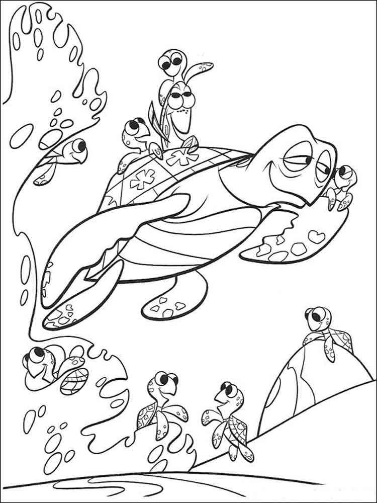 Finding Nemo Coloring Pages