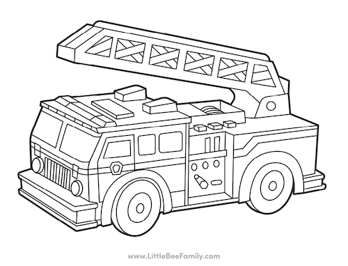Fire Trucks Coloring Pages A Fun And Educational Activity For Kids
