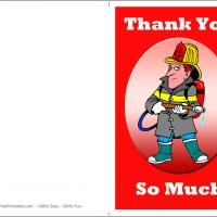 Firefighter Thank You Card