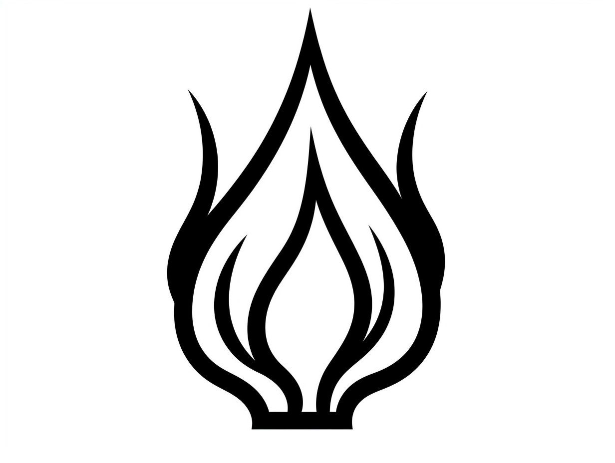 Flames Coloring Page Coloring Page
