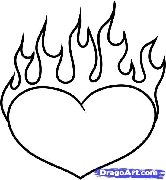 Flames Coloring Pages Coloring Home
