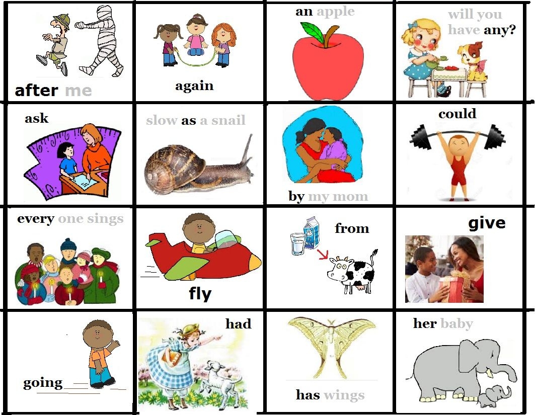 Flash Cards Printable 1st Grade Printable Flash Cards