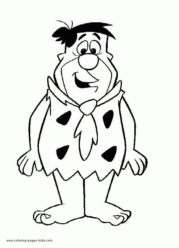 Flintstones Color Page Cartoon Color Pages Printable Cartoon 