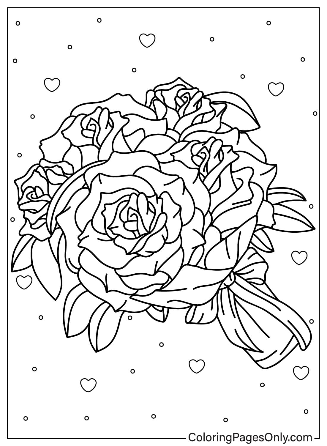 Coloring Pages Flower Bouquet