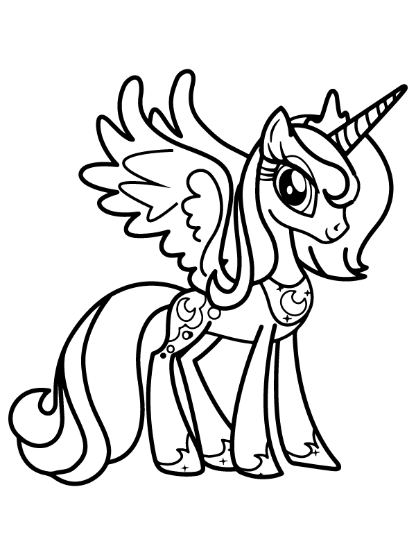 Fluffy Alicorn Coloring Page Free Printable Coloring Pages For Kids