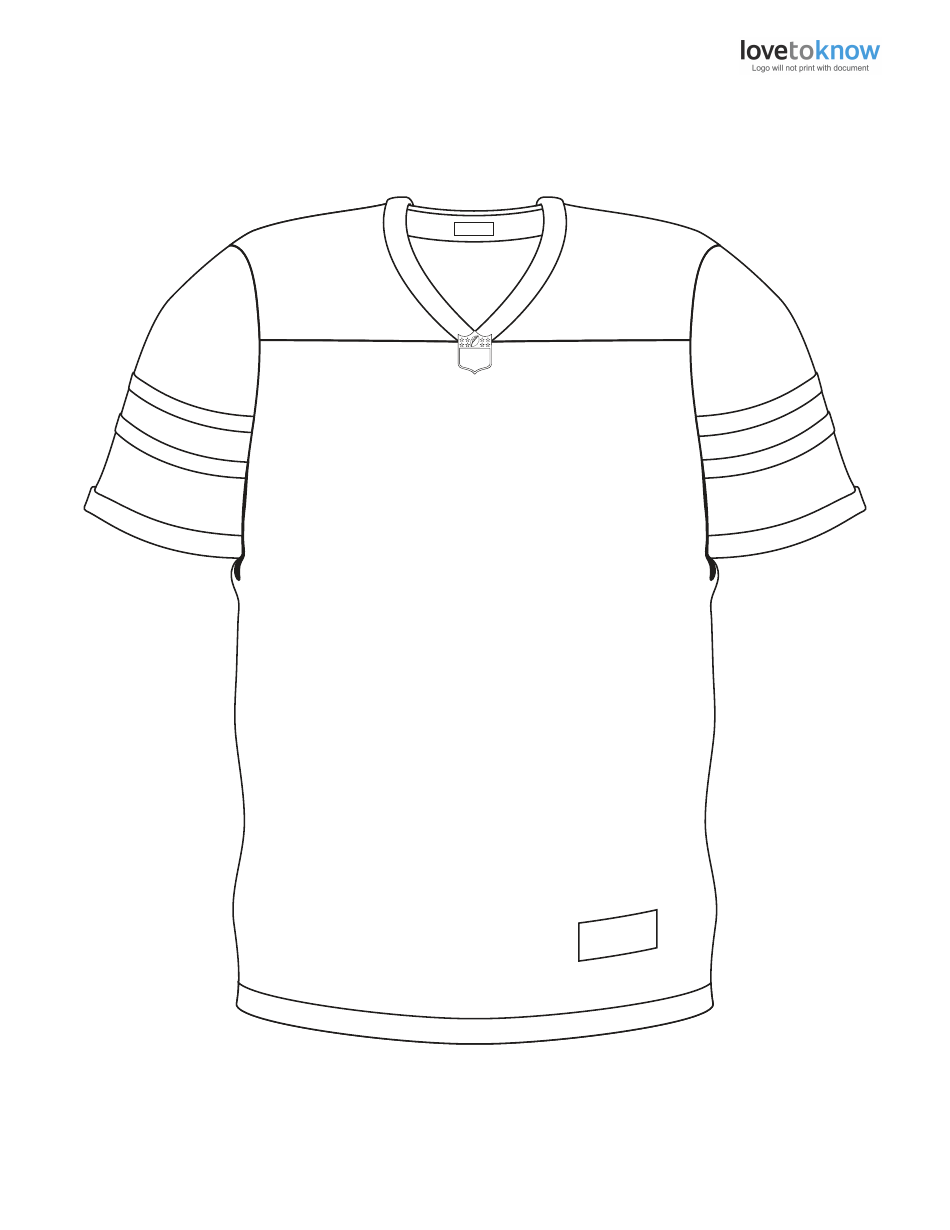 Football Jersey Coloring Page Download Printable PDF Templateroller