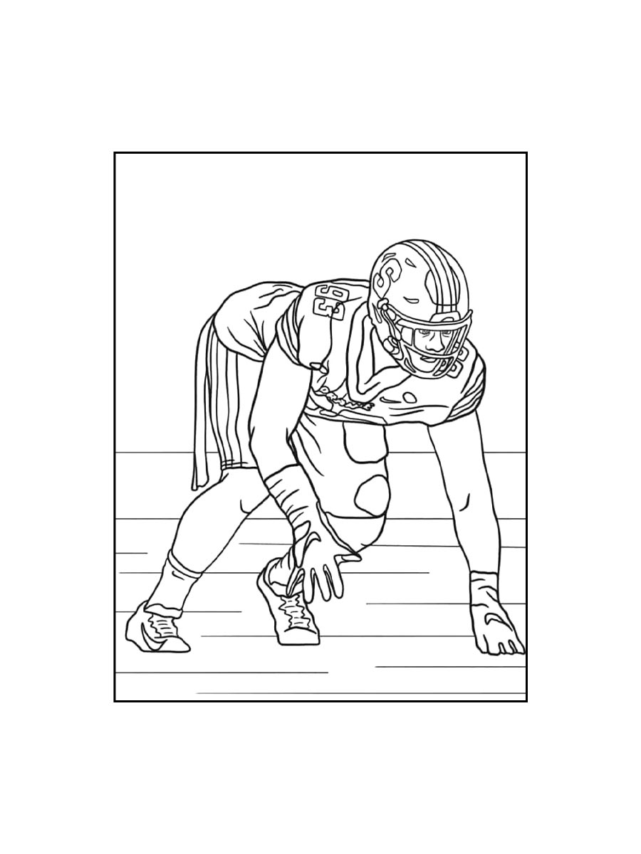 Coloring Page Football