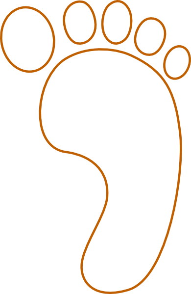 Footprint Outline Printable Baby Footprints Paw Print Image Clip Art