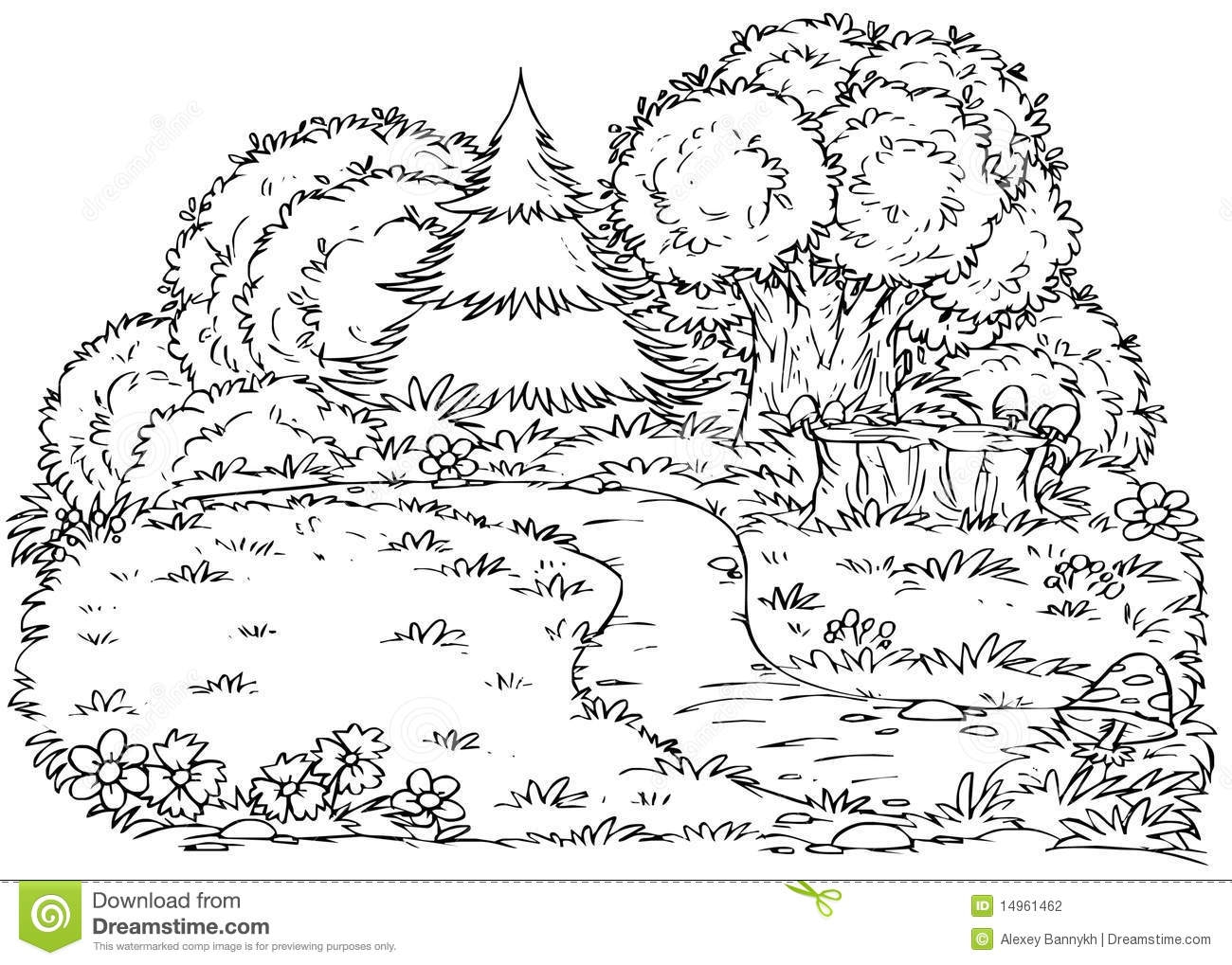 Forest Coloring Pages Printable Coloring Home