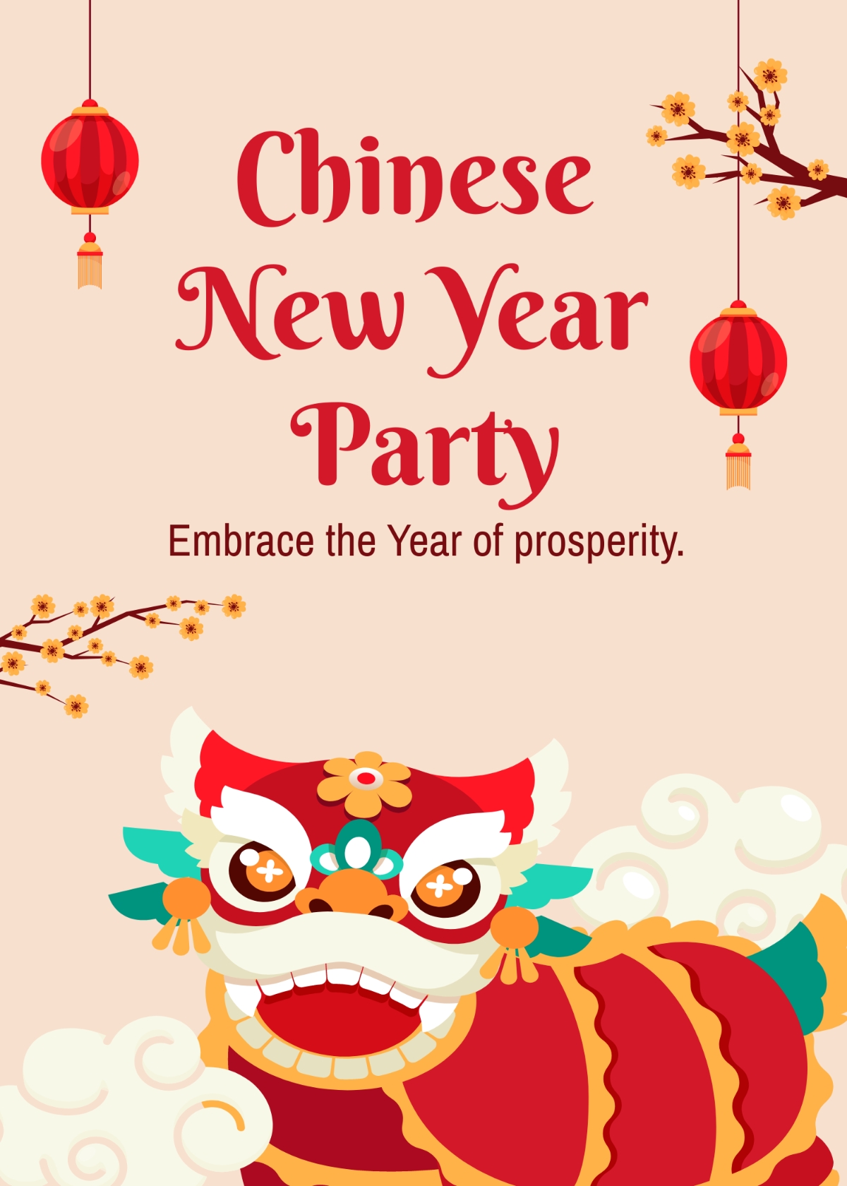 Free 2025 New Year Party Invitation Card Template Edit Online 