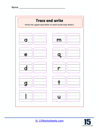 FREE Alphabet Practice Worksheet Worksheets Worksheets Library