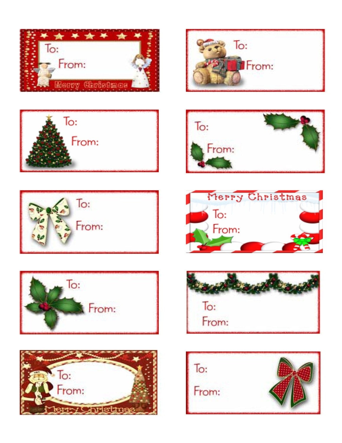 christmas gift tag templates free printable