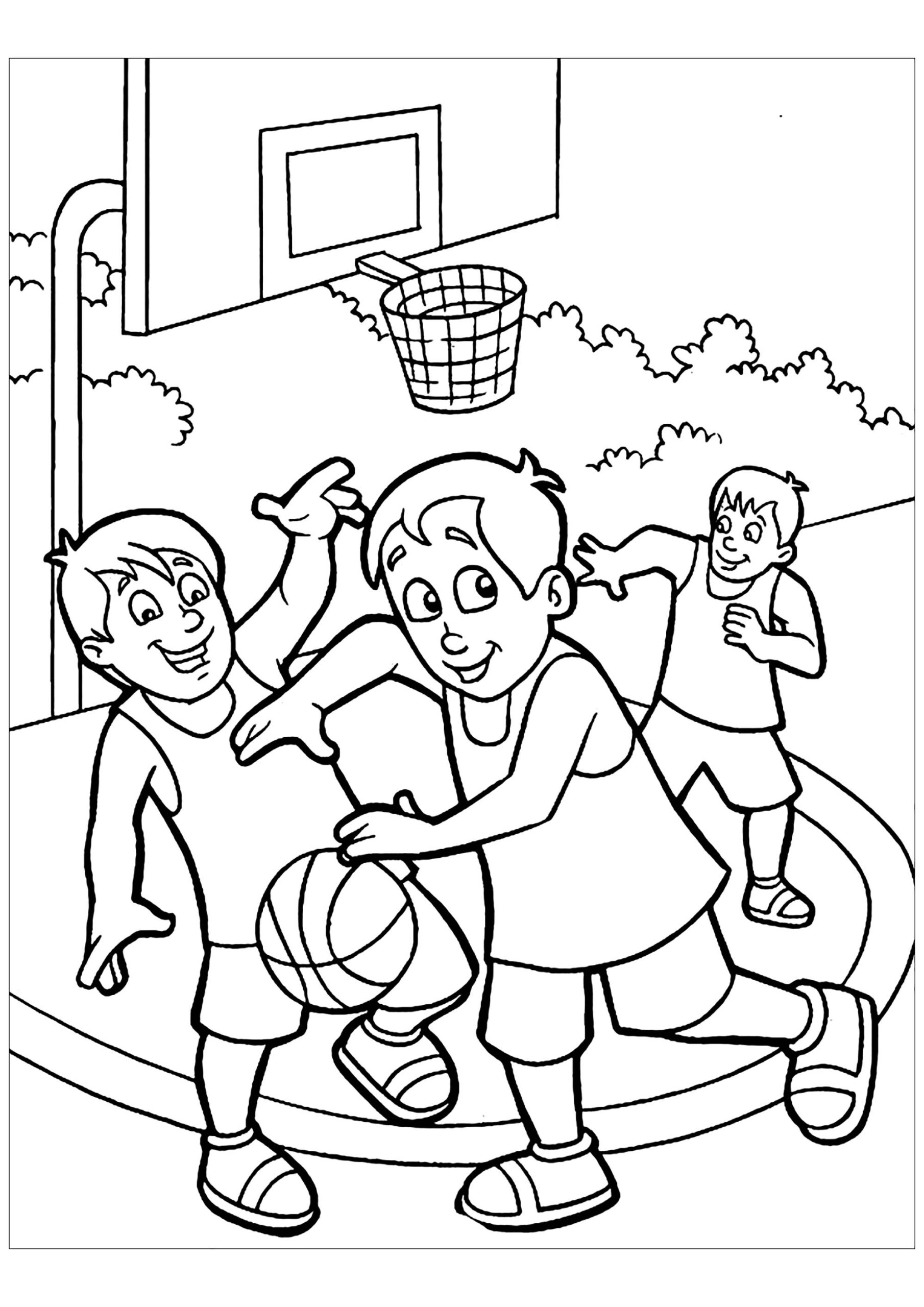 Coloring Pages Of A Basketball