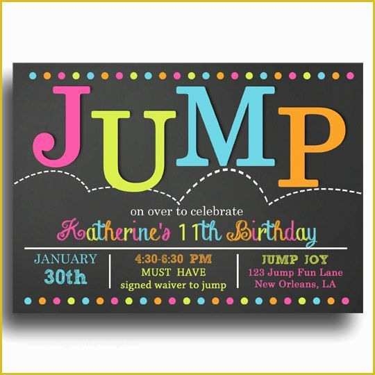Free Bounce Party Invitation Template Of Jump Invitation Printable Jump