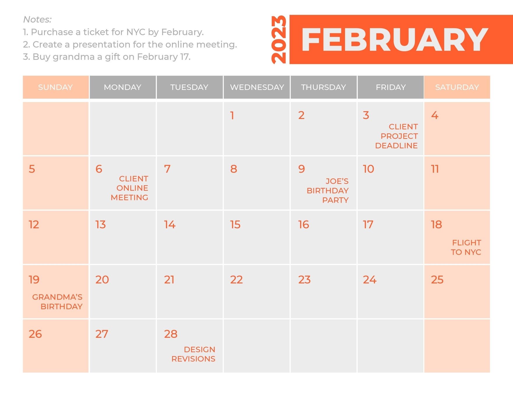 FREE Calendar Google Docs Template Download Template