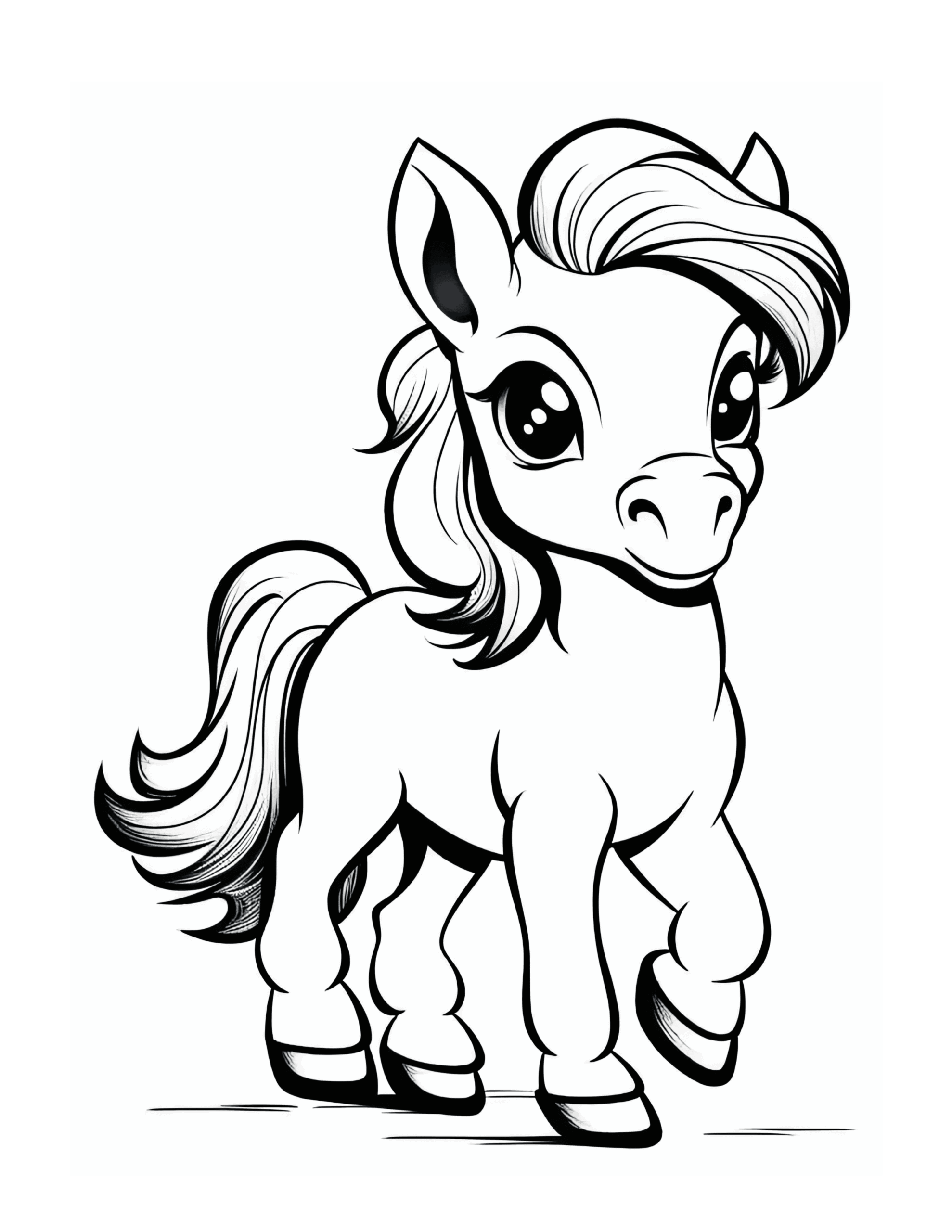 Cartoon Coloring Page
