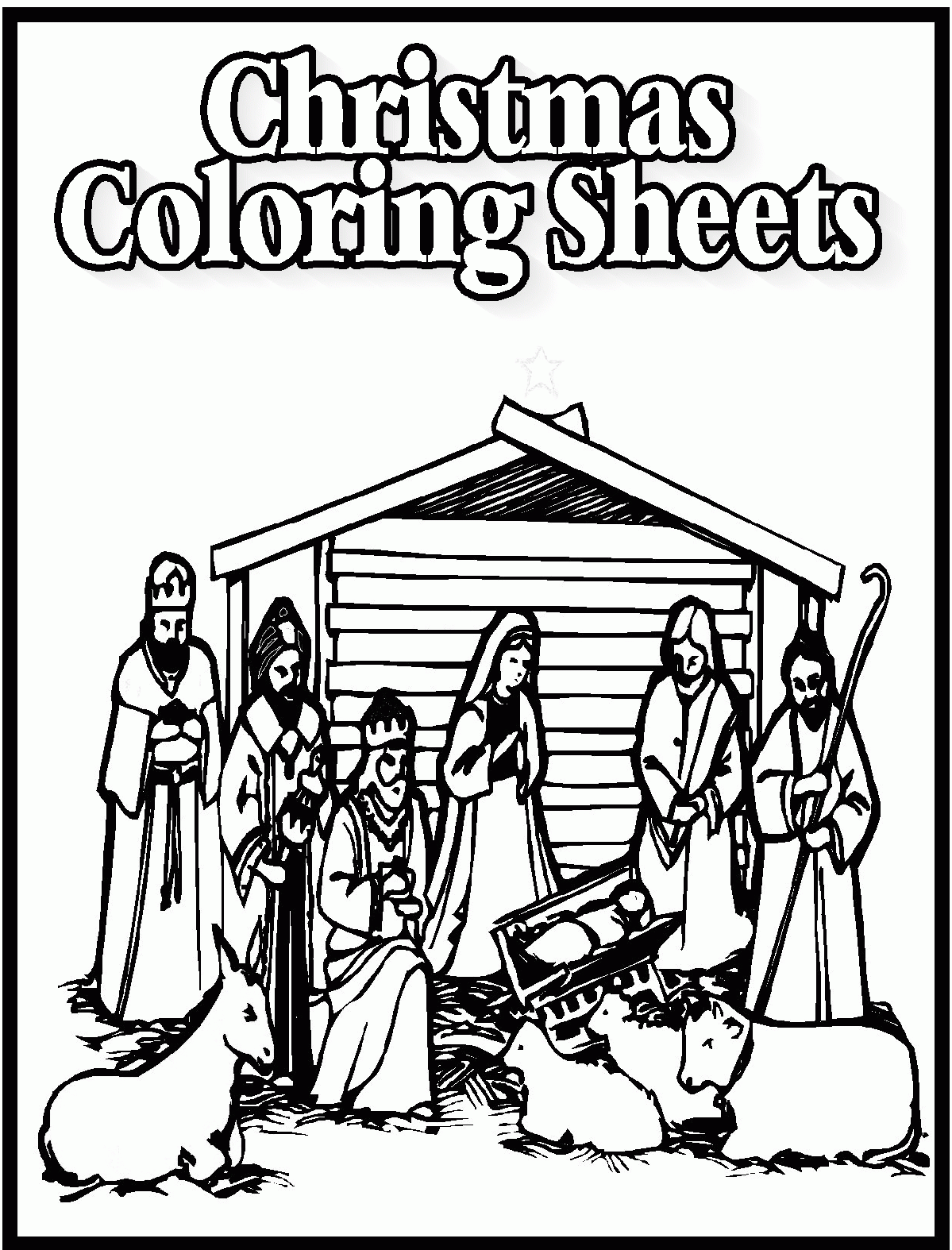 Free Christian Christmas Coloring Pages Coloring Pages