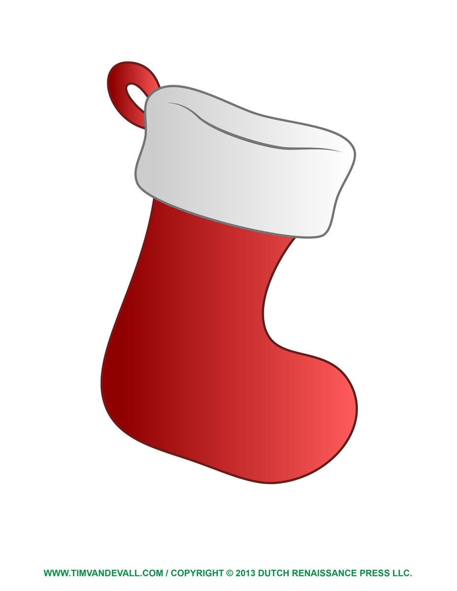 Free Christmas Stocking Template Clip Art Decorations Christmas 