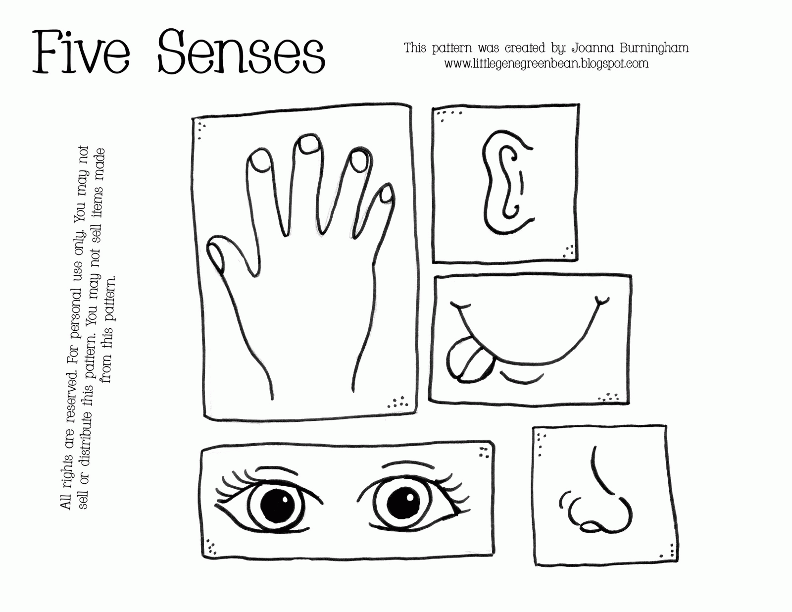 Free Coloring Pages 5 Senses Coloring Home